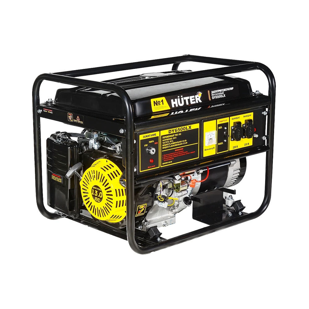 Электрогенератор бензиновый Huter DY6500LX, 5.5 кВт, 71 дБ, 74 кг — KSKSHOP.RU