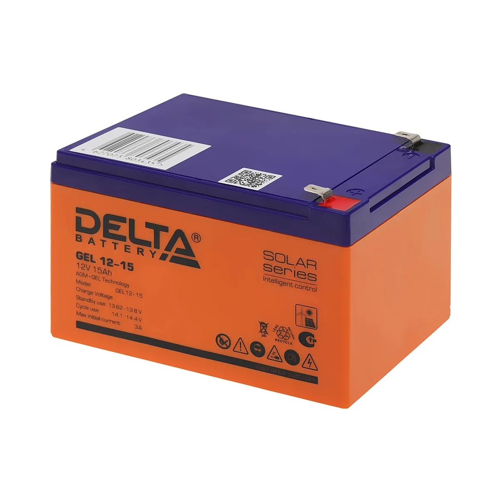 Аккумуляторная батарея Delta GEL 12-15 (12V / 15Ah) — KSKSHOP.RU