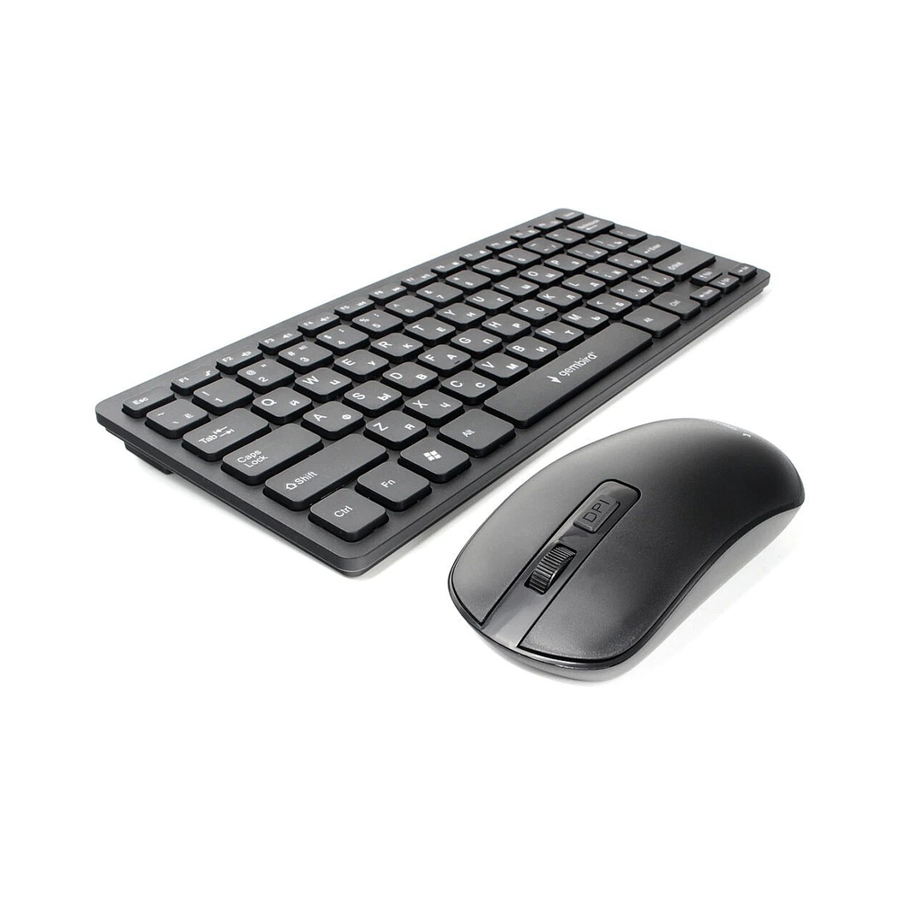 Клавиатура+мышь беспроводные Gembird KBS-9100, черный — KSKSHOP.RU
