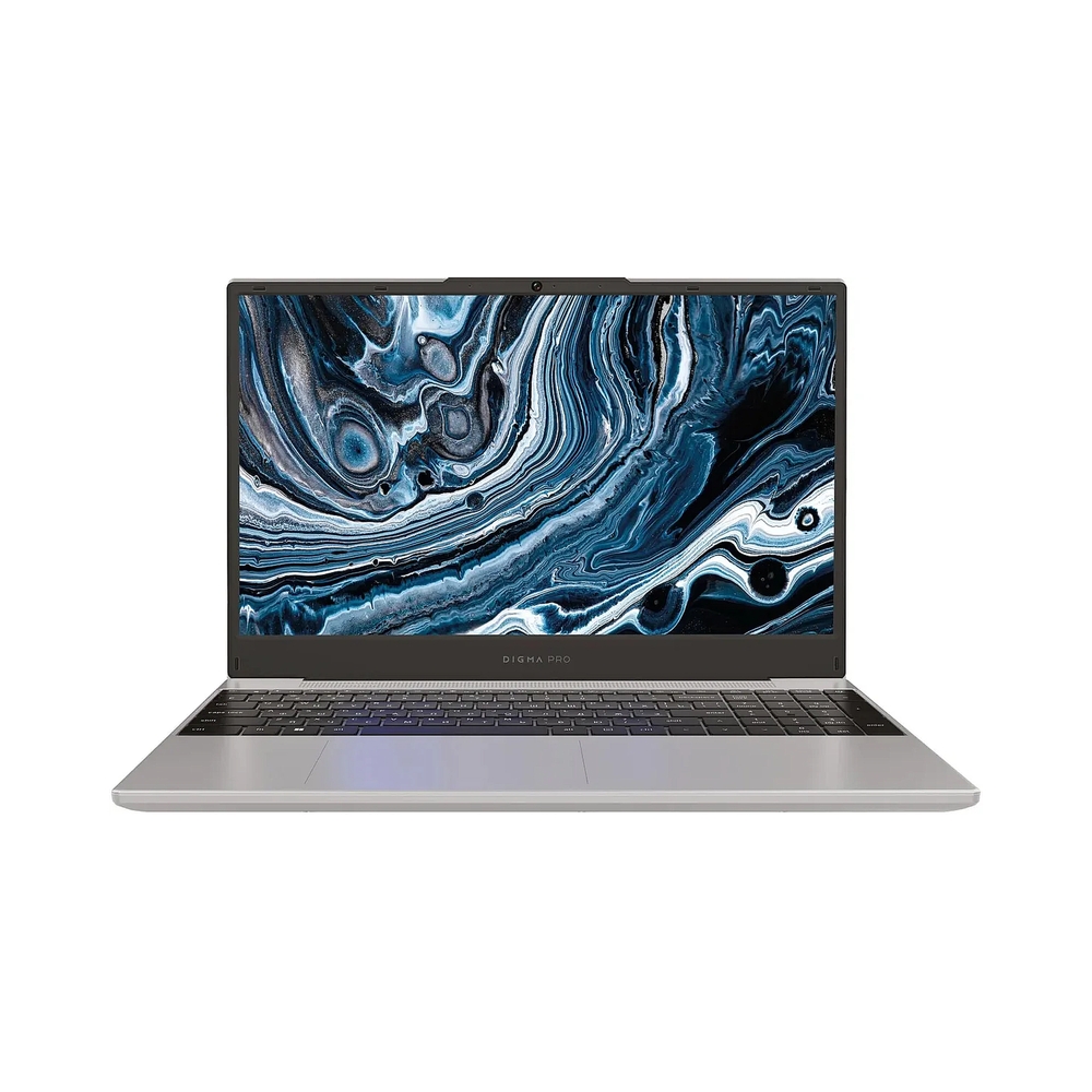 Ноутбук Digma Pro Breve серебристый DN15R5-ADXW09 Ryzen 5 7430U 16Gb SSD512Gb AMD Radeon 15.6" IPS FHD (1920x1080) Windows 11 Professional WiFi BT Cam 4500mAh — KSKSHOP.RU