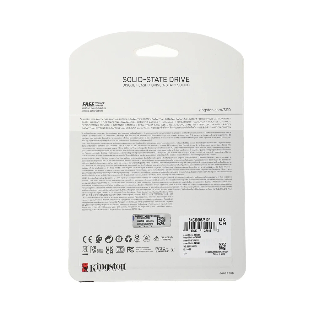 Накопитель SSD Kingston KC3000 [SKC3000S/512G] 512GB — KSKSHOP.RU
