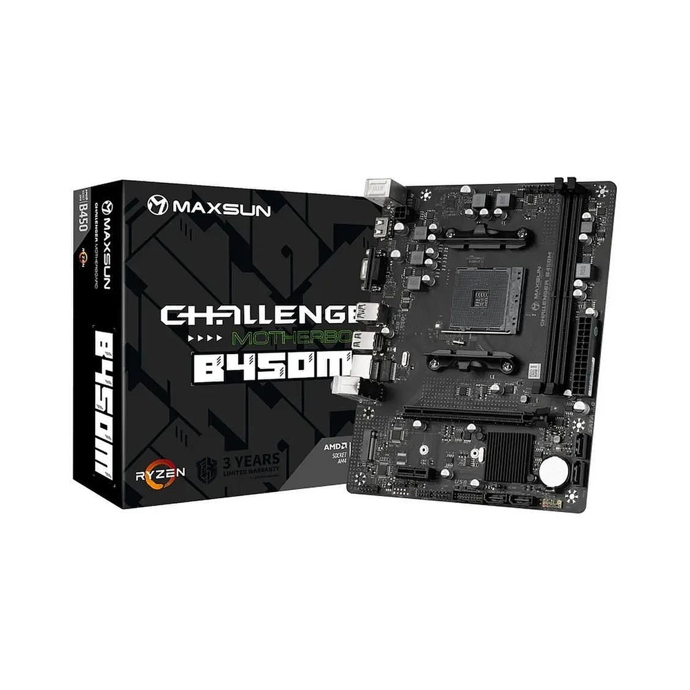 Материнская плата Maxsun MS-Challenger B450M — KSKSHOP.RU