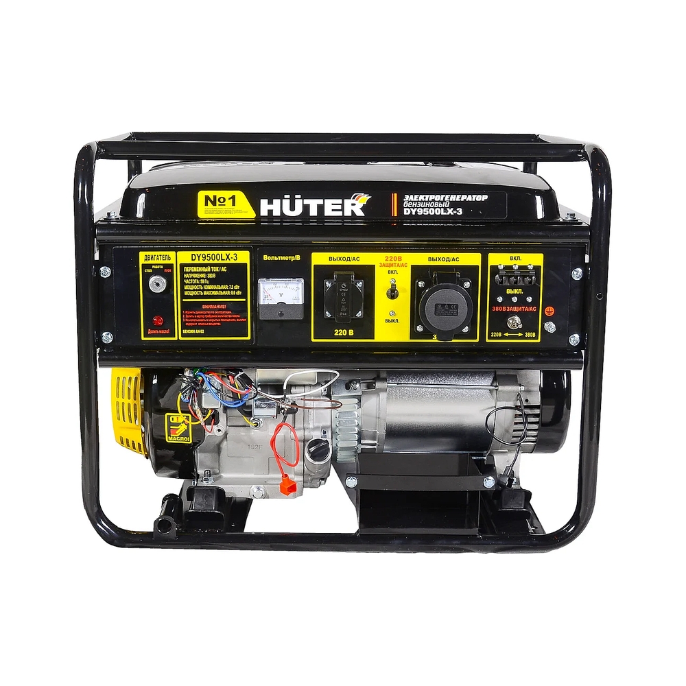 Электрогенератор бензиновый Huter DY9500LX-3, 8кВт, 91 дБ, 81 кг — KSKSHOP.RU