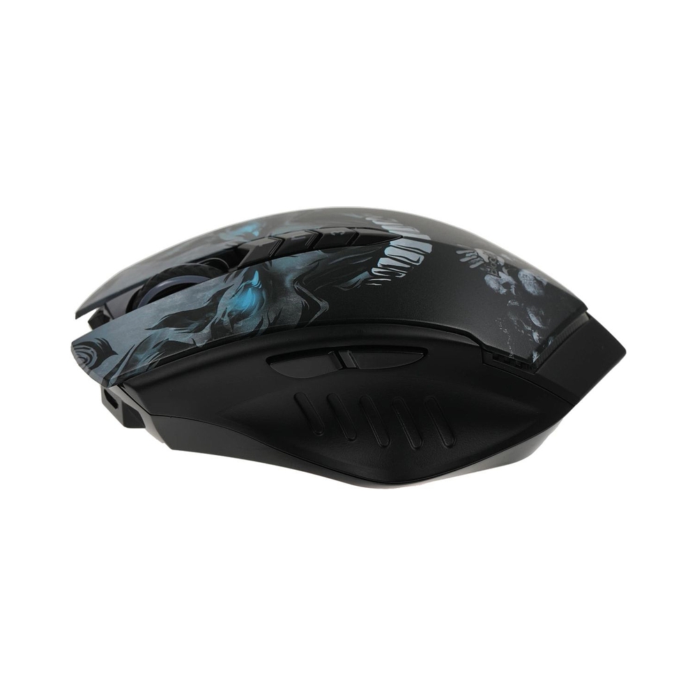 Мышь беспроводная A4Tech Bloody R80 Plus Skull, чёрный/рисунок — KSKSHOP.RU