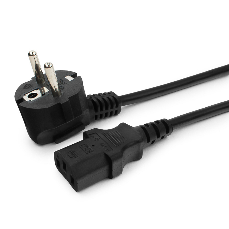 Кабель питания Cablexpert PC-186-1M, 1.0м, Schuko- C13, 6А — KSKSHOP.RU