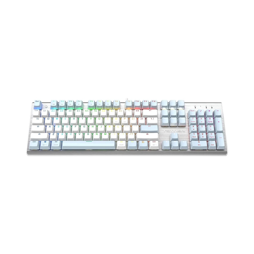 Клавиатура механическая A4Tech Fstyler FS100 Neon, синий/белый — KSKSHOP.RU