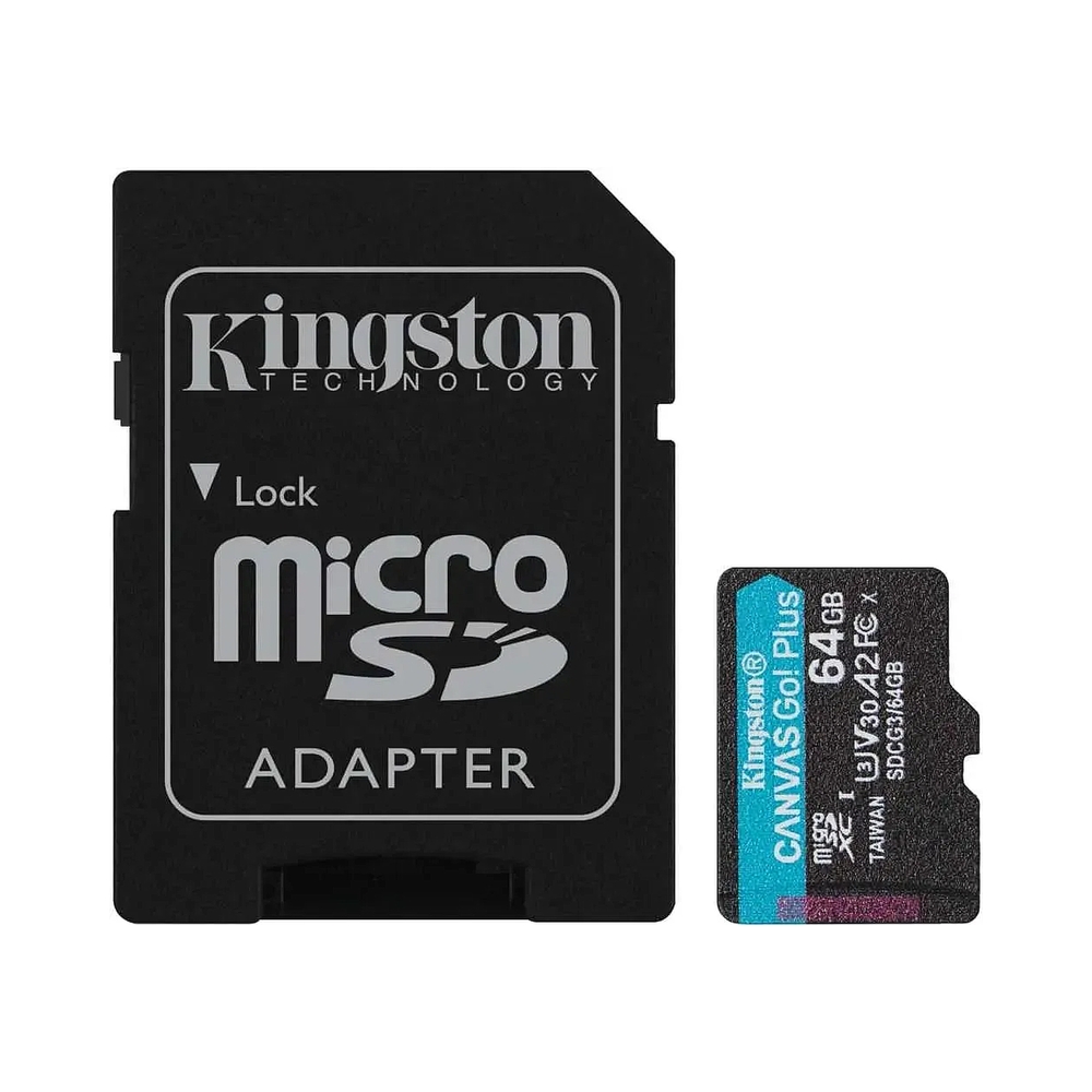 Карта памяти Kingston Canvas Go! Plus microSDXC [SDCG3/64GB] 64GB — KSKSHOP.RU