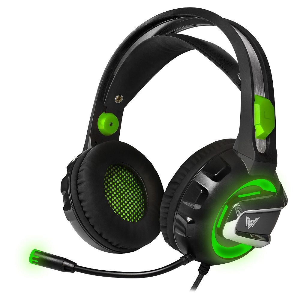 Гарнитура игровая CROWN CMGH-3002 Black&green — KSKSHOP.RU