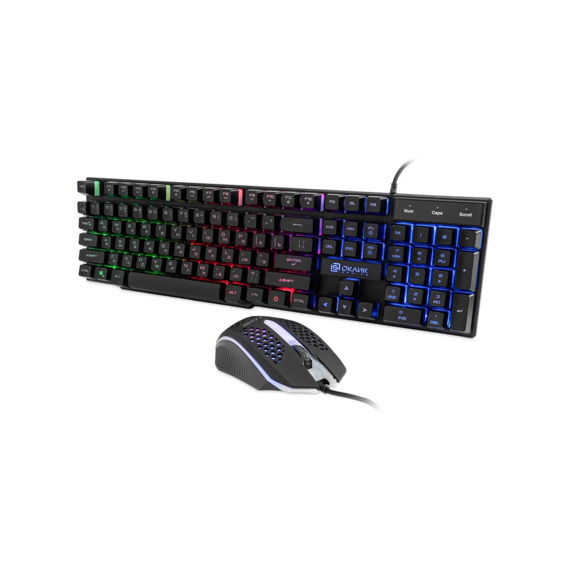 Комплект клавиатура + мышь Оклик GMNG 400GMK — KSKSHOP.RU