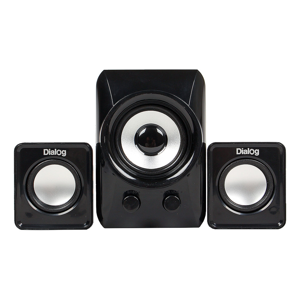 Колонки Dialog Colibri AC-202UP BLACK/WHITE 2.1, 11W RMS,питание от USB — KSKSHOP.RU