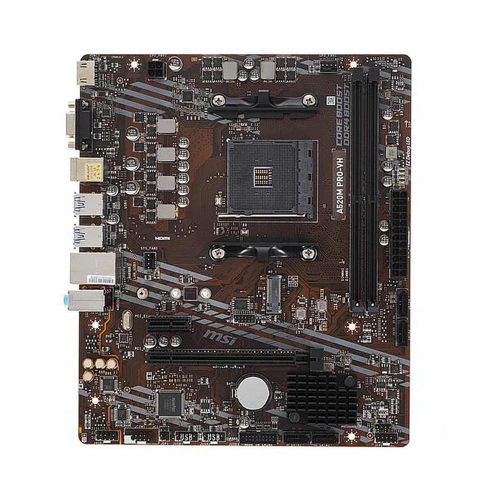 Материнская плата IRU A520M-VHDi/M.2 Soc-AM4 AMD A520 mATX AC`97 8ch(7.1) GbLAN+VGA+HDMI+DP — KSKSHOP.RU