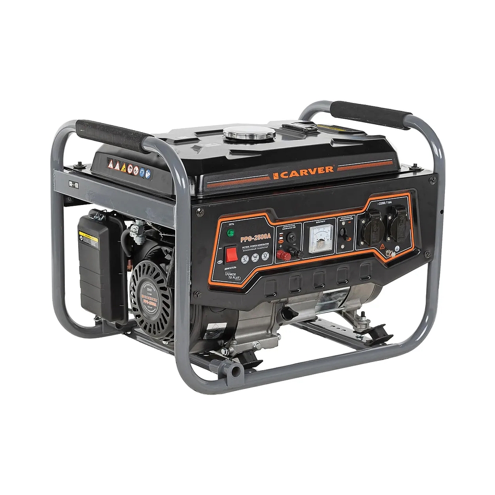 Электрогенератор бензиновый Carver PPG-2500А, 2.3 кВт, 67 дБ, 40 кг — KSKSHOP.RU