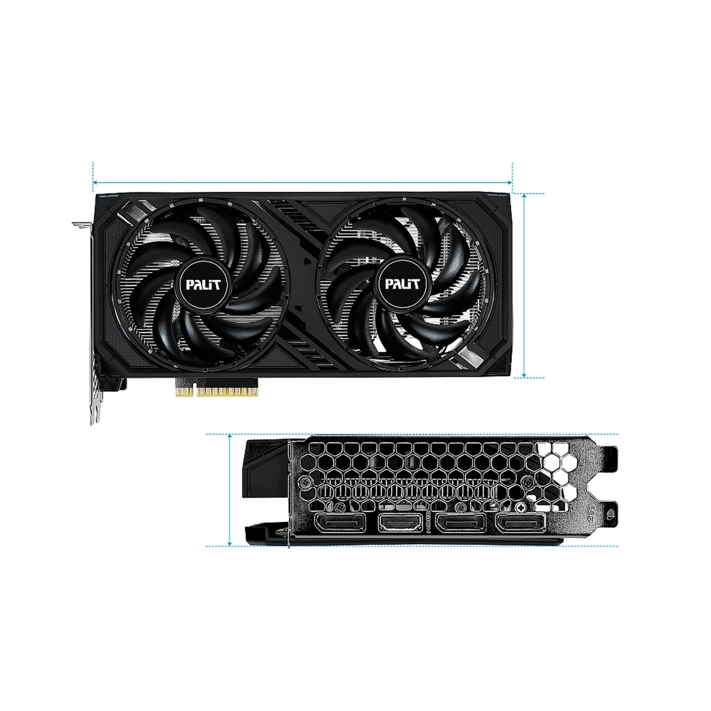 Видеокарта Palit GeForce RTX 4060 8Gb Dual [NE64060019P1-1070D] — KSKSHOP.RU