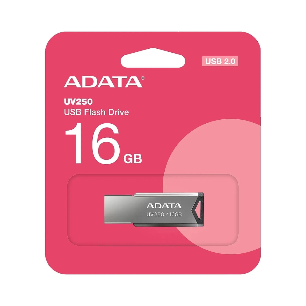 Флэш-накопитель ADATA [AUV250-16G-RBK] 16GB, серый — KSKSHOP.RU