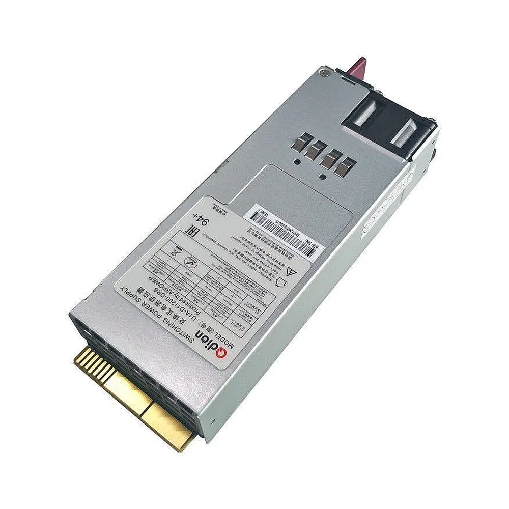 Блок питания Qdion CR1200 (U1A-D11200-DRB-F) CRPS 1200W (ШВГ=73.5*39*185mm), 80+ Platinum, Oper.temp 0C~50C, AC/DC dual input, реверсный обдув, (ASPower) OEM — KSKSHOP.RU