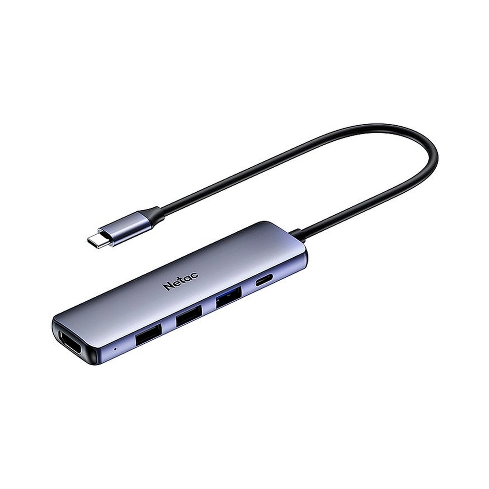USB-концентратор Netac Hub WF13, Type-C to USB3.0+USB2.0*2+100W PD+HDMI — KSKSHOP.RU