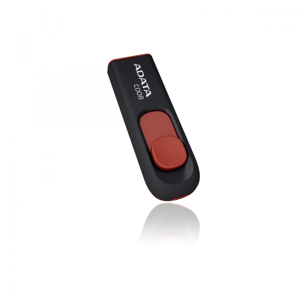 Флэш Диск USB 2.0 ADATA Flash Drive 64Gb С008 Black-Red — KSKSHOP.RU