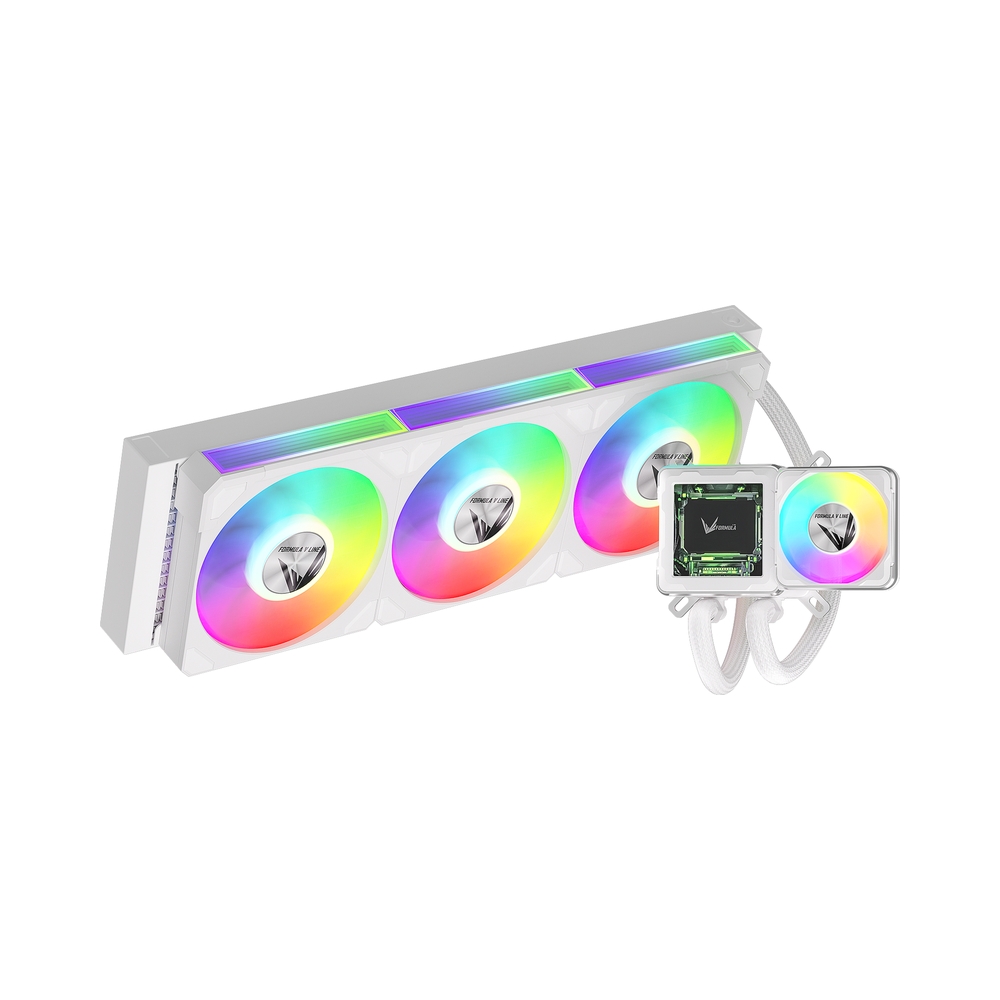 Система жидкостного охлаждения Formula V Line Cryo Wing Digi 360 WH, белый — KSKSHOP.RU