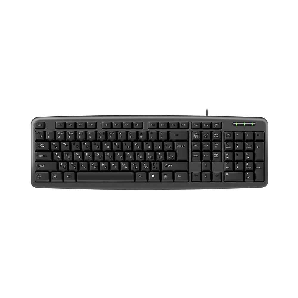 Клавиатура проводная DEFENDER HB-420, черный — KSKSHOP.RU