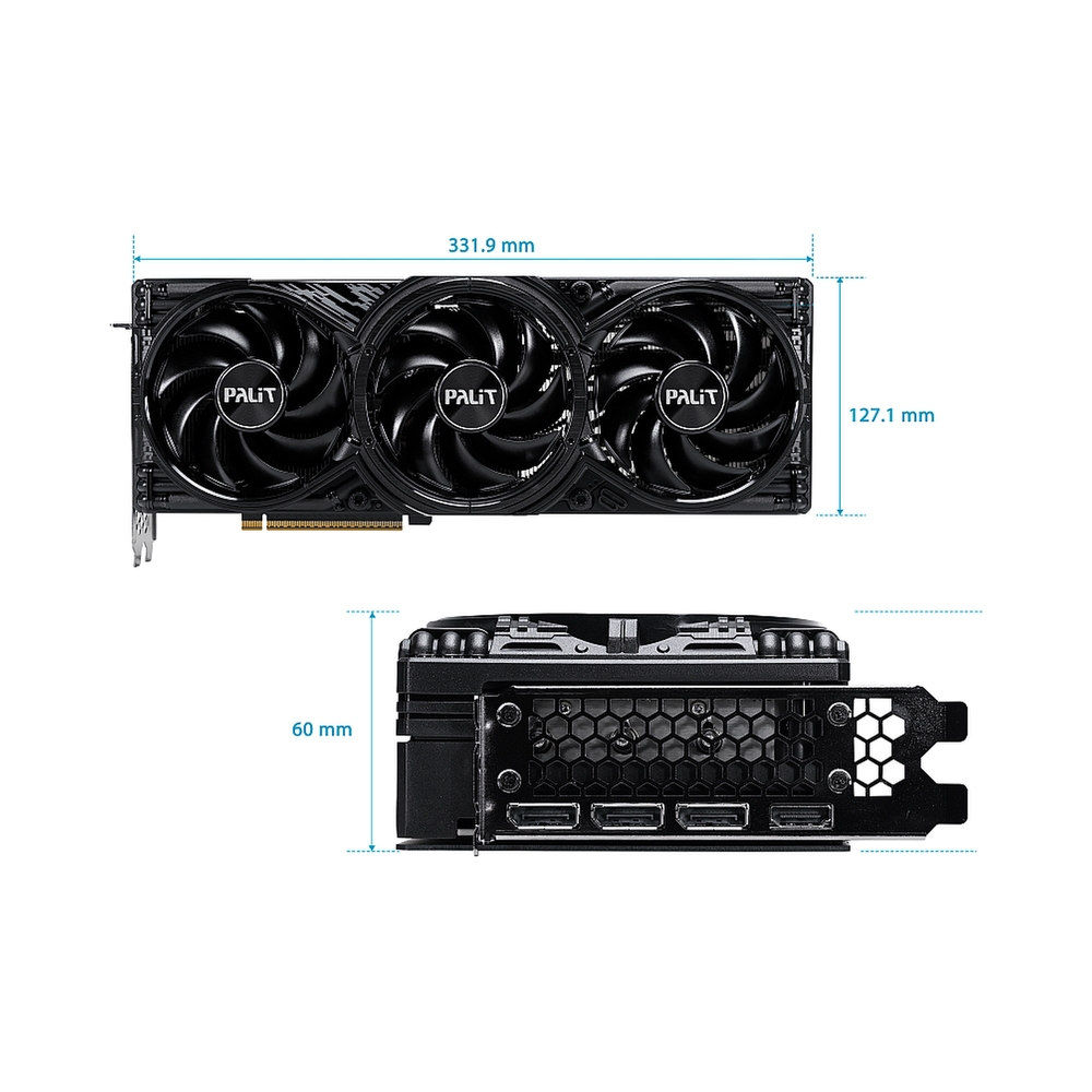 Видеокарта Palit GeForce RTX 5080 GamingPro [NE75080019T2-GB2031A] — KSKSHOP.RU