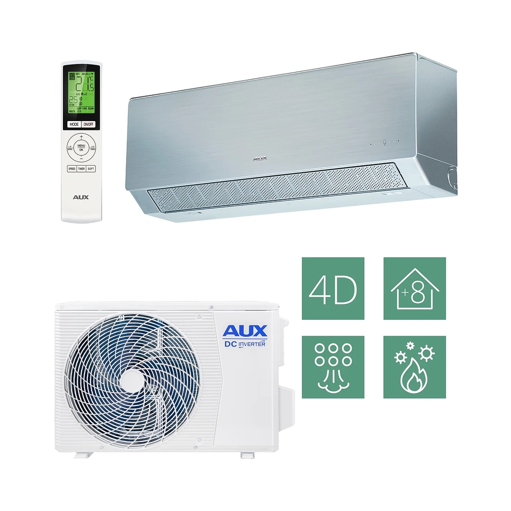 Кондиционер AUX ASW-H09A4/CD-R2DI/AS-H09A4/CD-R2DI серия Silver ART Inverter (комплект) — KSKSHOP.RU
