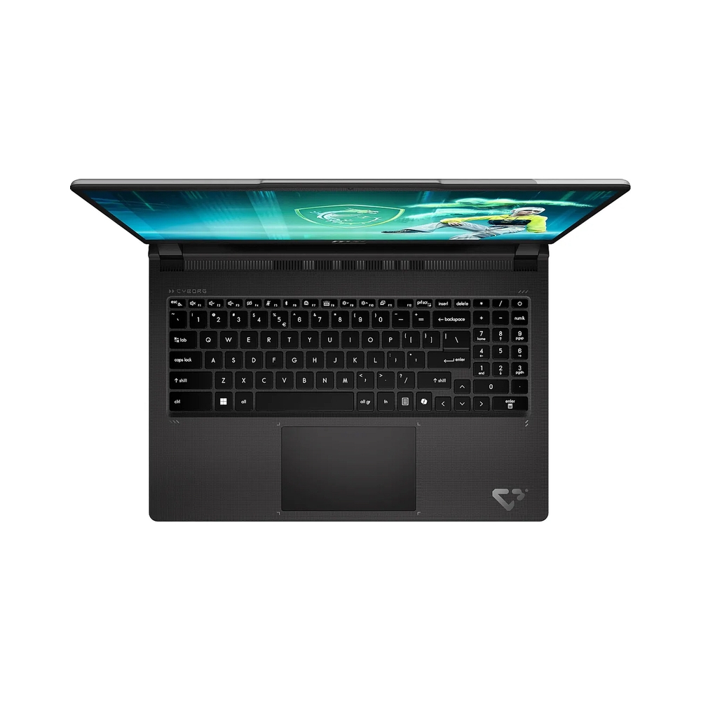 Ноутбук MSI Cyborg 15 C2WF-014XRU Intel Core 7 240H/16Gb (1*16 D5)/SSD1Tb/RTX5060 8Gb (55W)/15.6"/IPS/FHD/1920x1080/144Hz/NoOS/RJ-45/Grey/1.95kg — KSKSHOP.RU