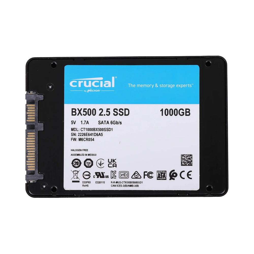 Накопитель SSD Crucial BX500 [CT1000BX500SSD1] 1TB — KSKSHOP.RU