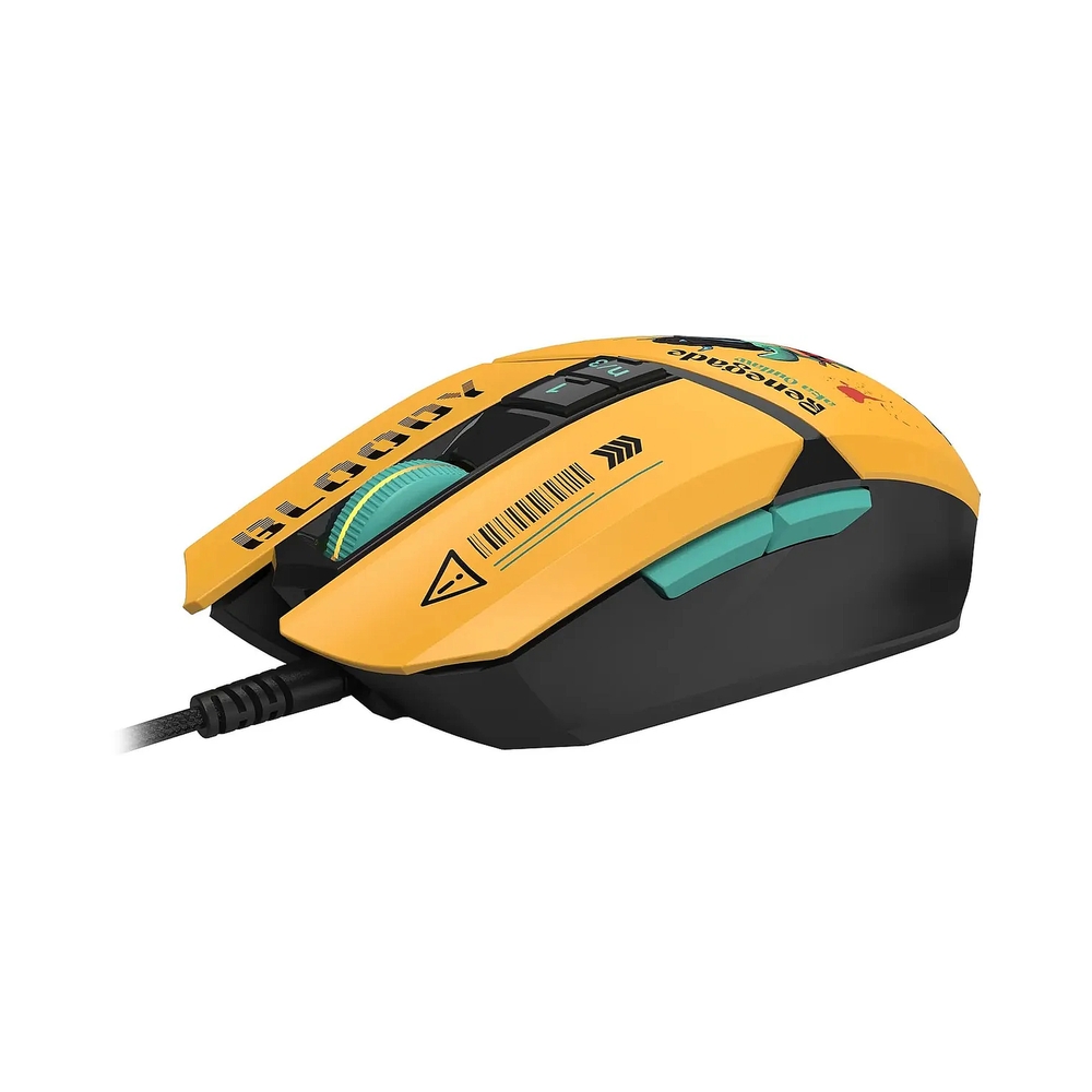 Мышь проводная A4Tech Bloody W63 Max Renegade, желтый — KSKSHOP.RU