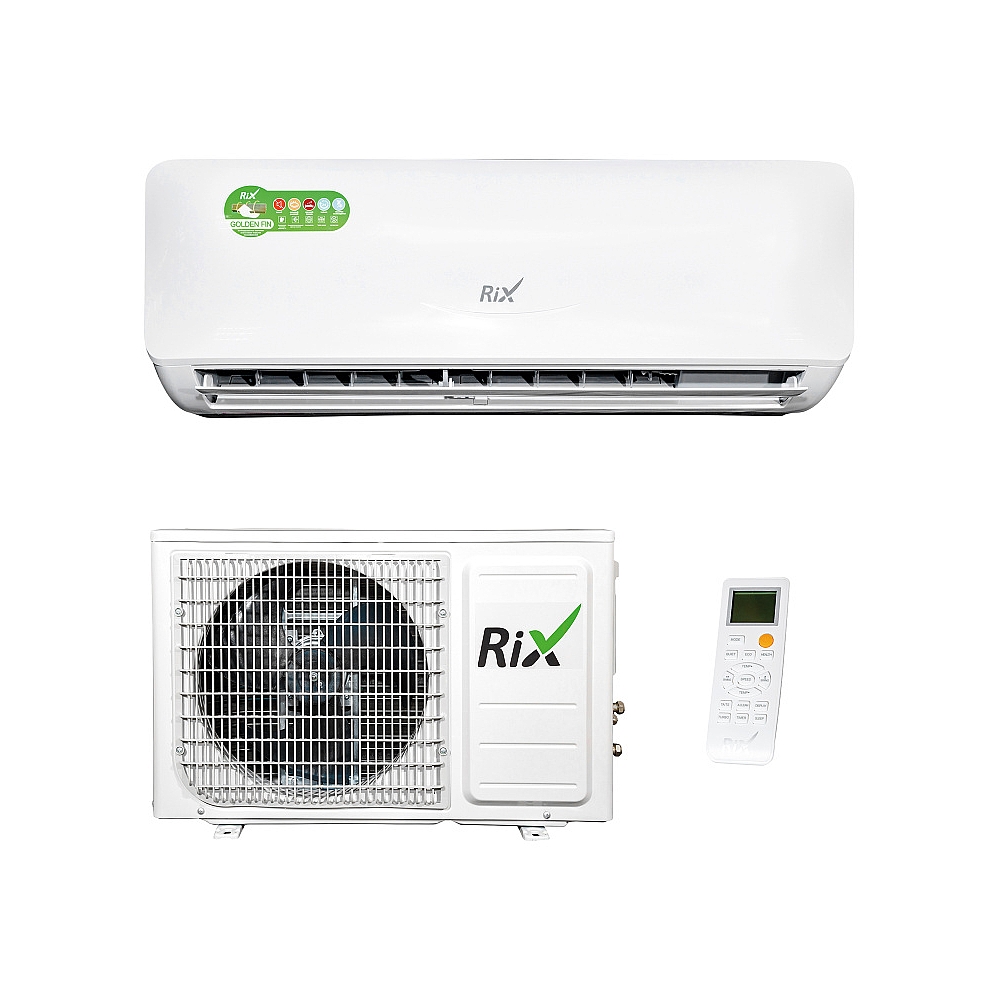 картинка Кондиционер сплит-система настенного типа RIX LITE I/O-W09MB 9000 BTU, 25 м², 24 дБ, охлаждение, обогрев, осушение, белый от магазина Одежда+