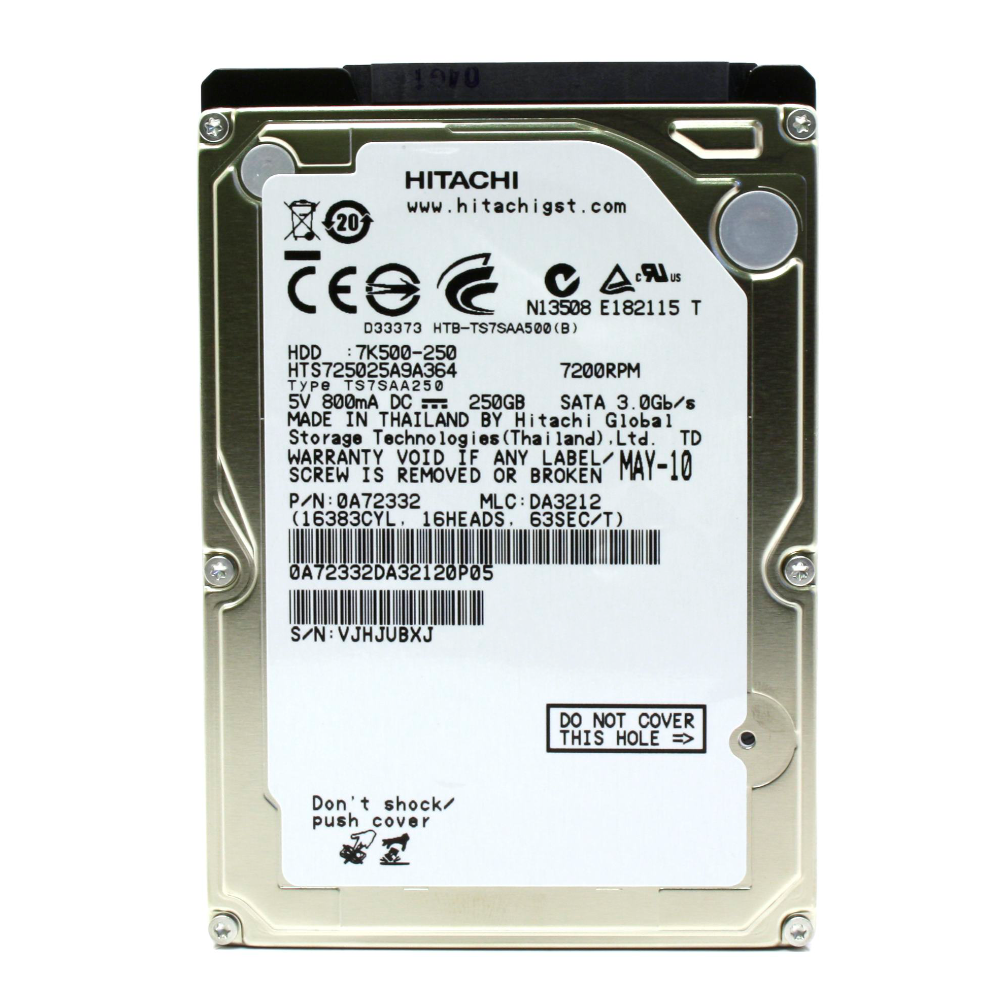 [Б/У] Жесткий диск 2,5 HITACHI 250GB 7200RPM (для ноутбука) — KSKSHOP.RU