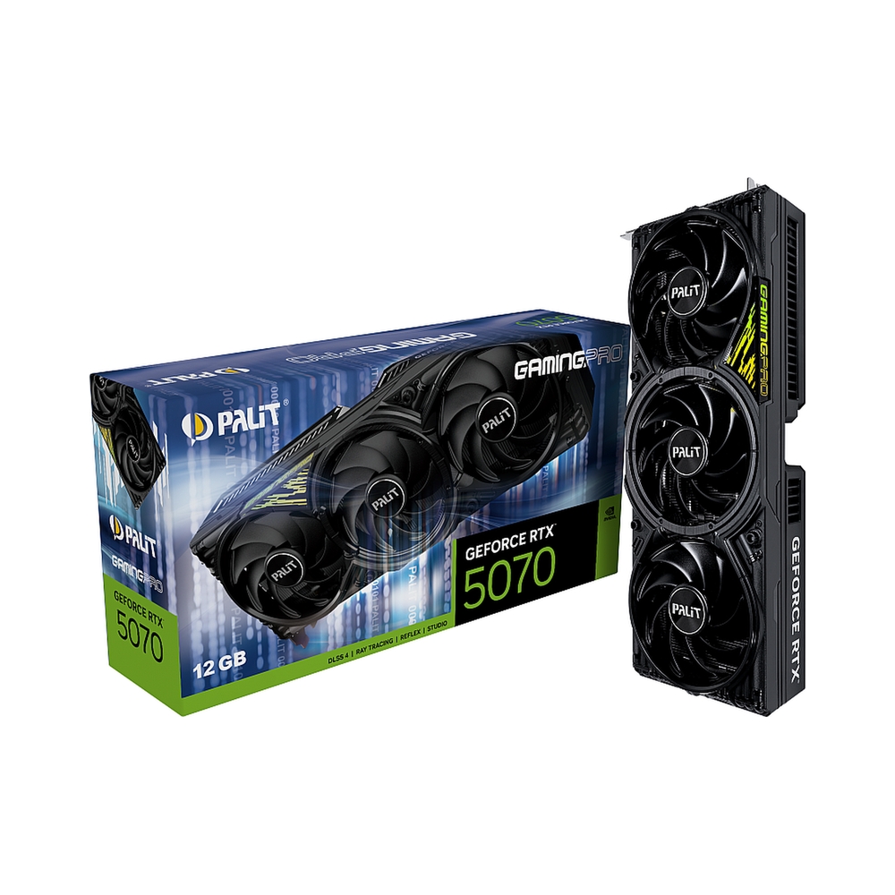 Видеокарта Palit GeForce RTX 5070 GamingPro [NE75070019K9-GB2050A] — KSKSHOP.RU