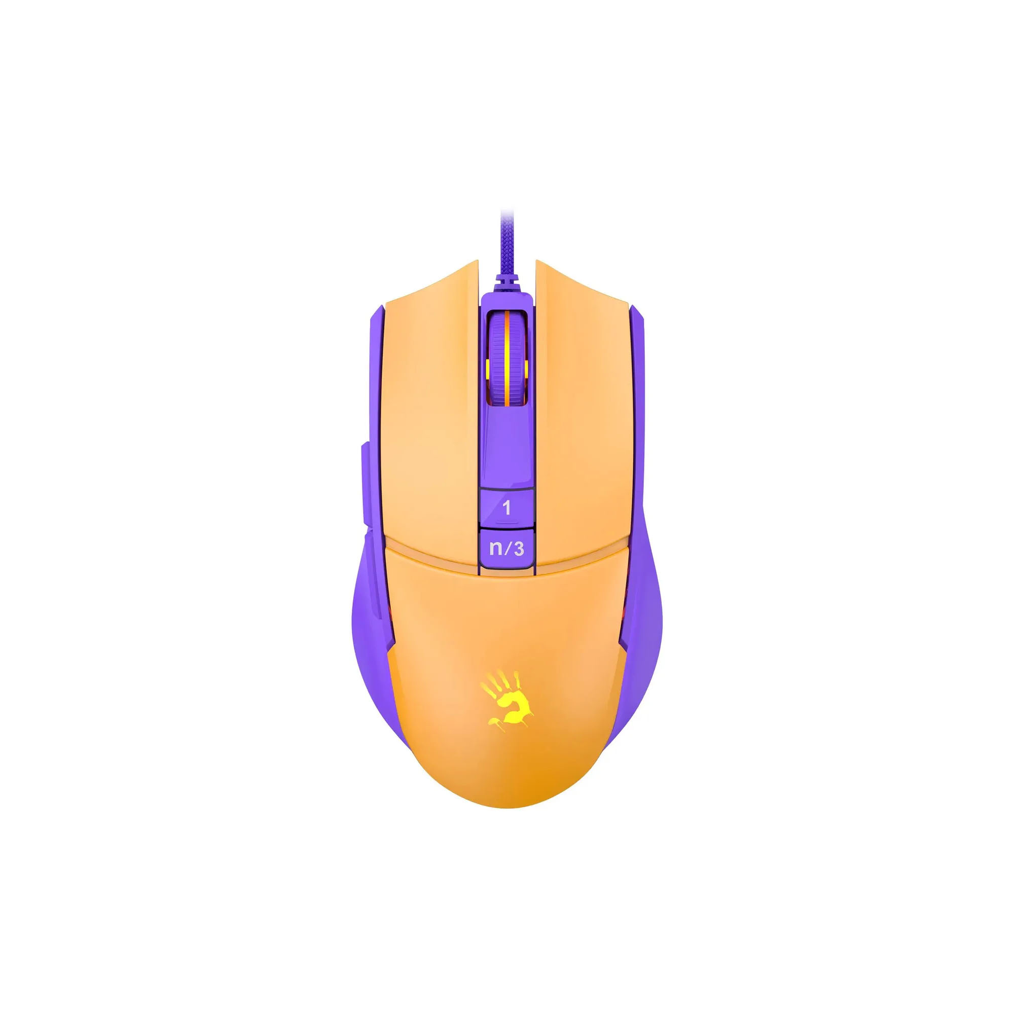 Мышь A4Tech Bloody L65 Max желтый/фиолетовый оптическая (12000dpi) USB — KSKSHOP.RU
