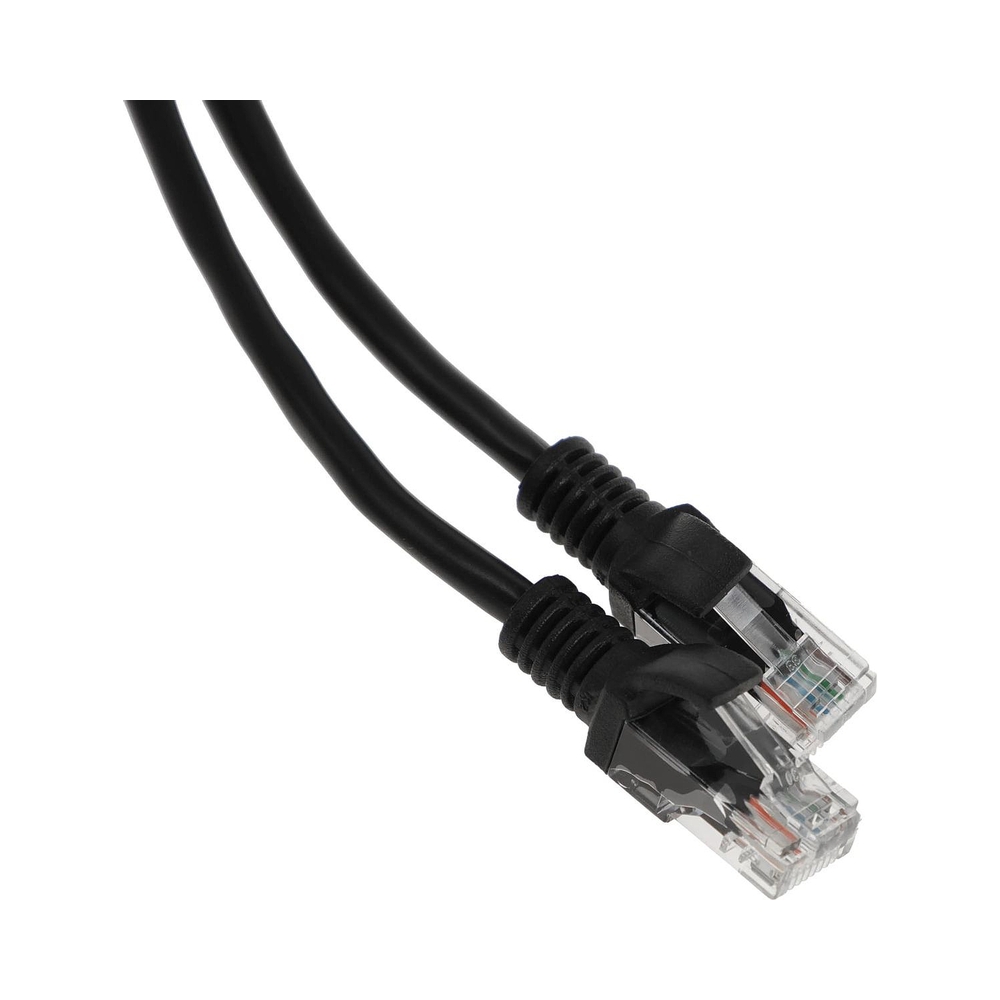 Патч-корд UTP Gembird PP12-2M/BK кат.5e, 2м, литой, многожильный (черный) — KSKSHOP.RU