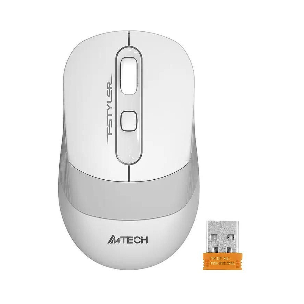 Мышь беспроводная A4Tech Fstyler FG10 белый/серый — KSKSHOP.RU