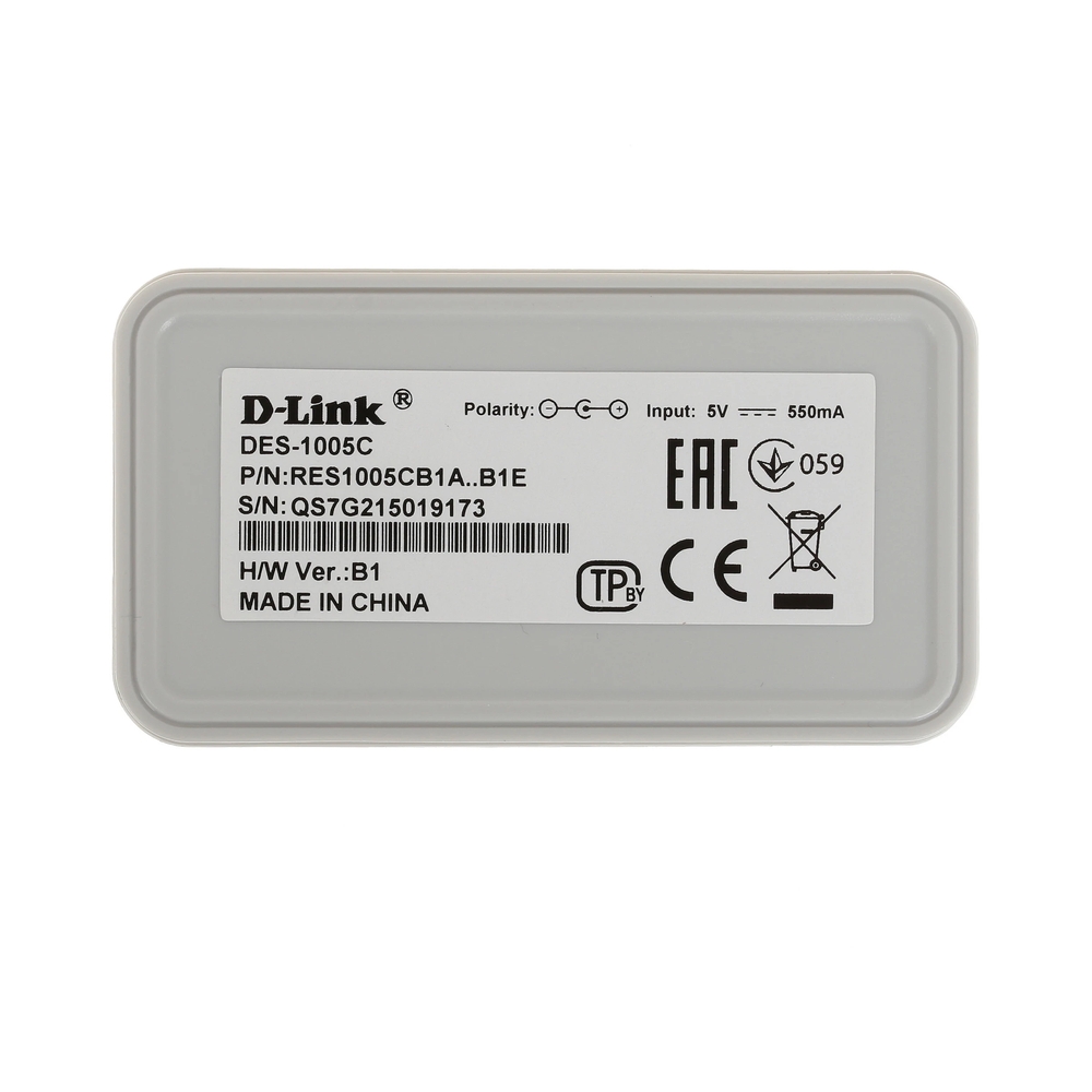 картинка Коммутатор D-Link DES-1005C/B1A, 5x100Mbps от магазина Одежда+