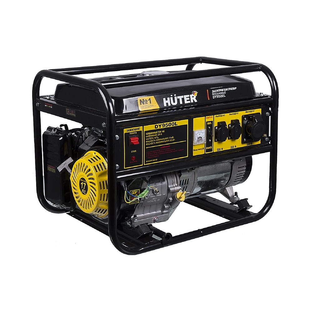 Электрогенератор бензиновый Huter DY9500L, 8 кВт, 91 дБ, 76 кг — KSKSHOP.RU