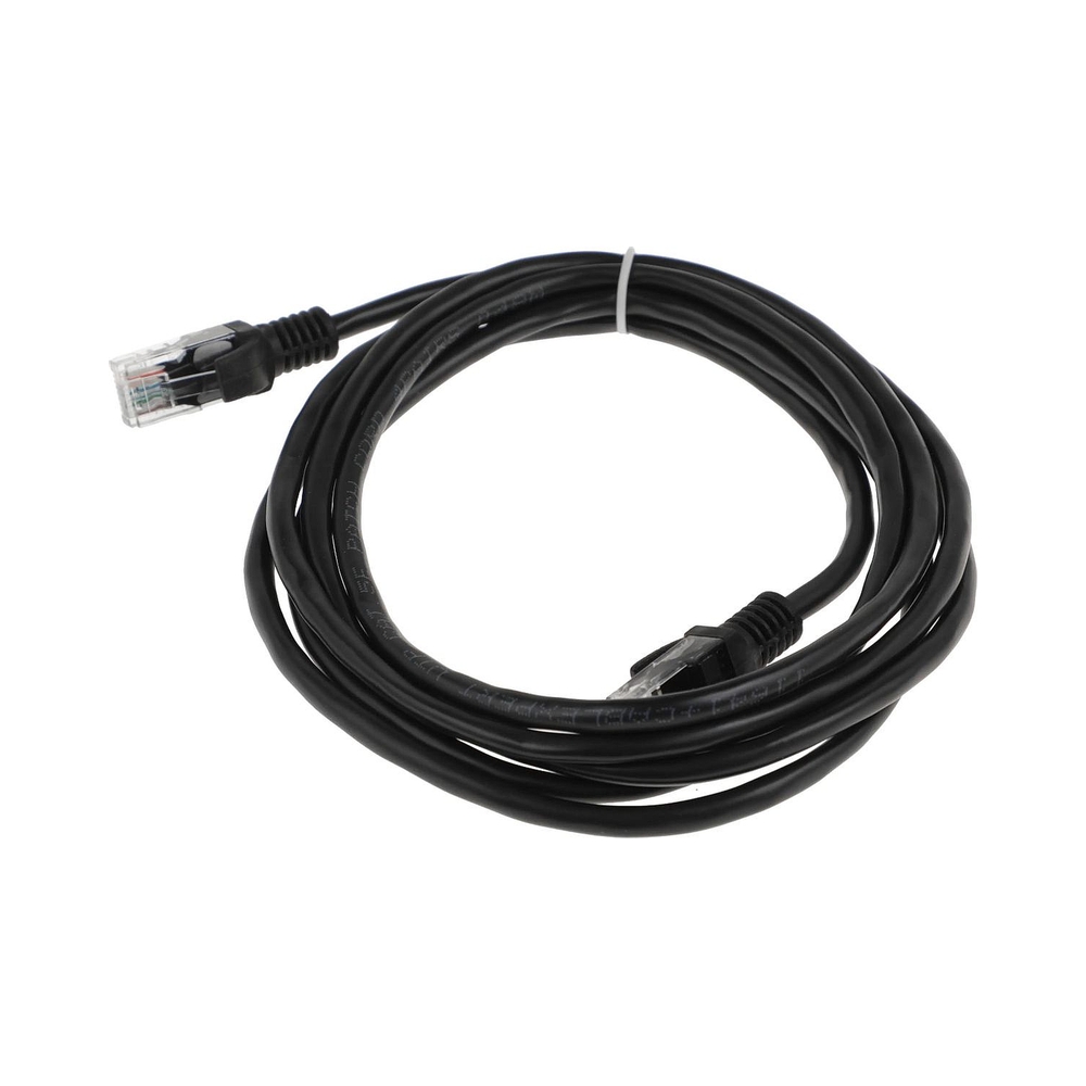 Патч-корд UTP Gembird PP12-2M/BK кат.5e, 2м, литой, многожильный (черный) — KSKSHOP.RU