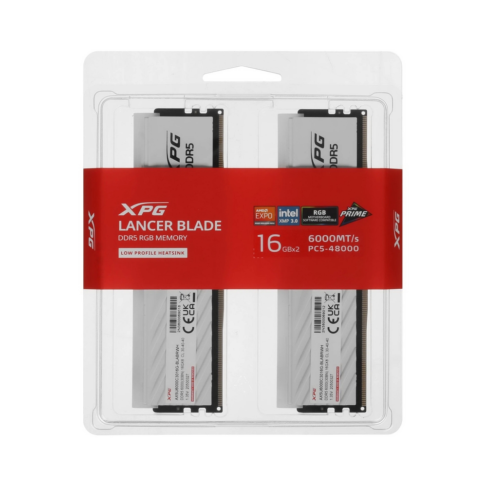 Оперативная память ADATA XPG Lancer Blade RGB [AX5U6000C3016G-DTLABRWH] 32GB KIT D5 — KSKSHOP.RU