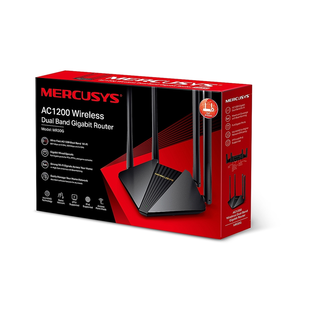 Wi-Fi роутер Mercusys MR30G — KSKSHOP.RU