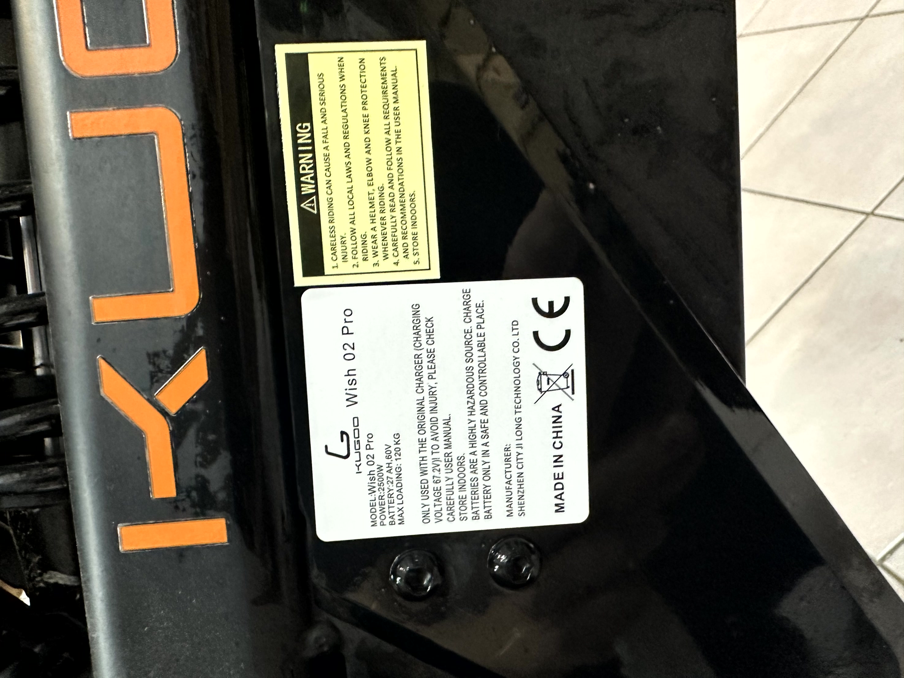 [Уценённый] Электропитбайк Kugoo Wish 02 Pro — KSKSHOP.RU
