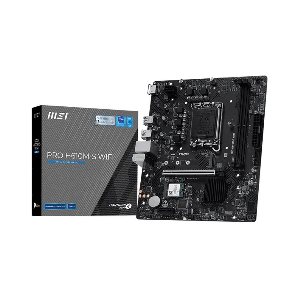 Материнская плата MSI PRO H610M-S WIFI DDR5 — KSKSHOP.RU