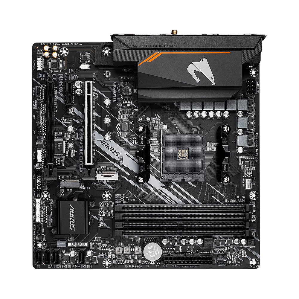 Материнская плата GIGABYTE B550M AORUS ELITE AX — KSKSHOP.RU