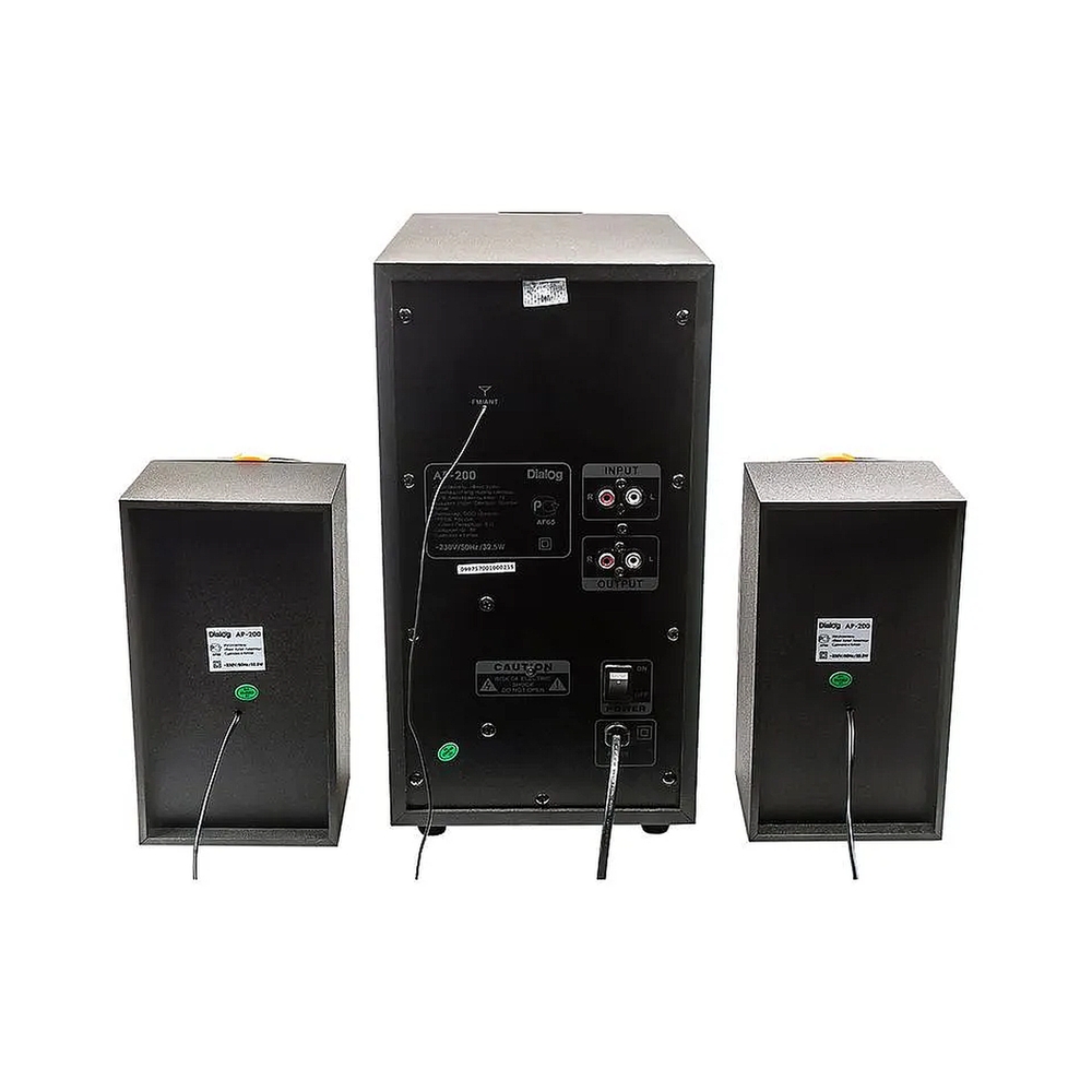 Колонки Dialog Progressive AP-200, чёрный (2.1, 60Вт) — KSKSHOP.RU