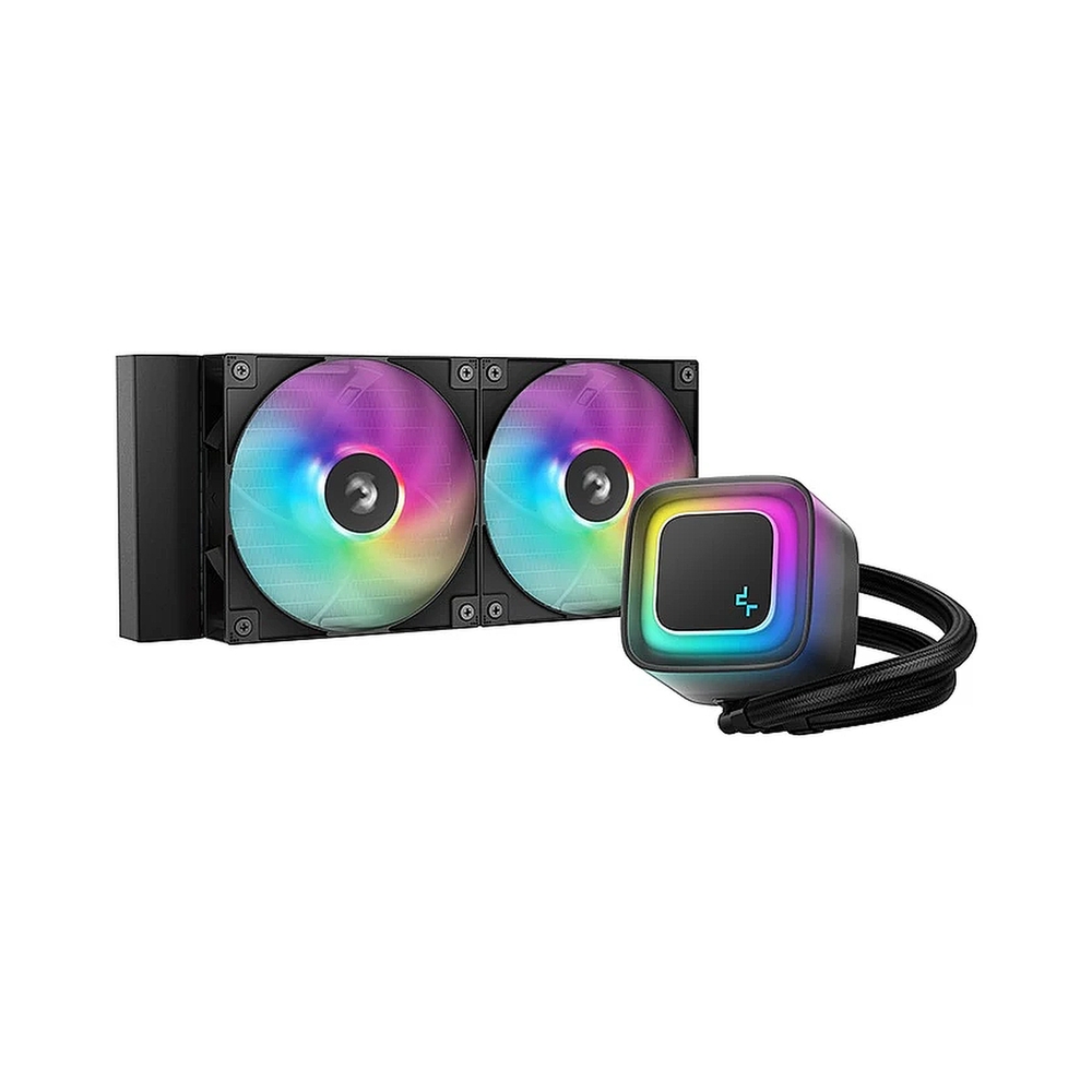 Система жидкостного охлаждения DeepСool LE240 V2, черный — KSKSHOP.RU
