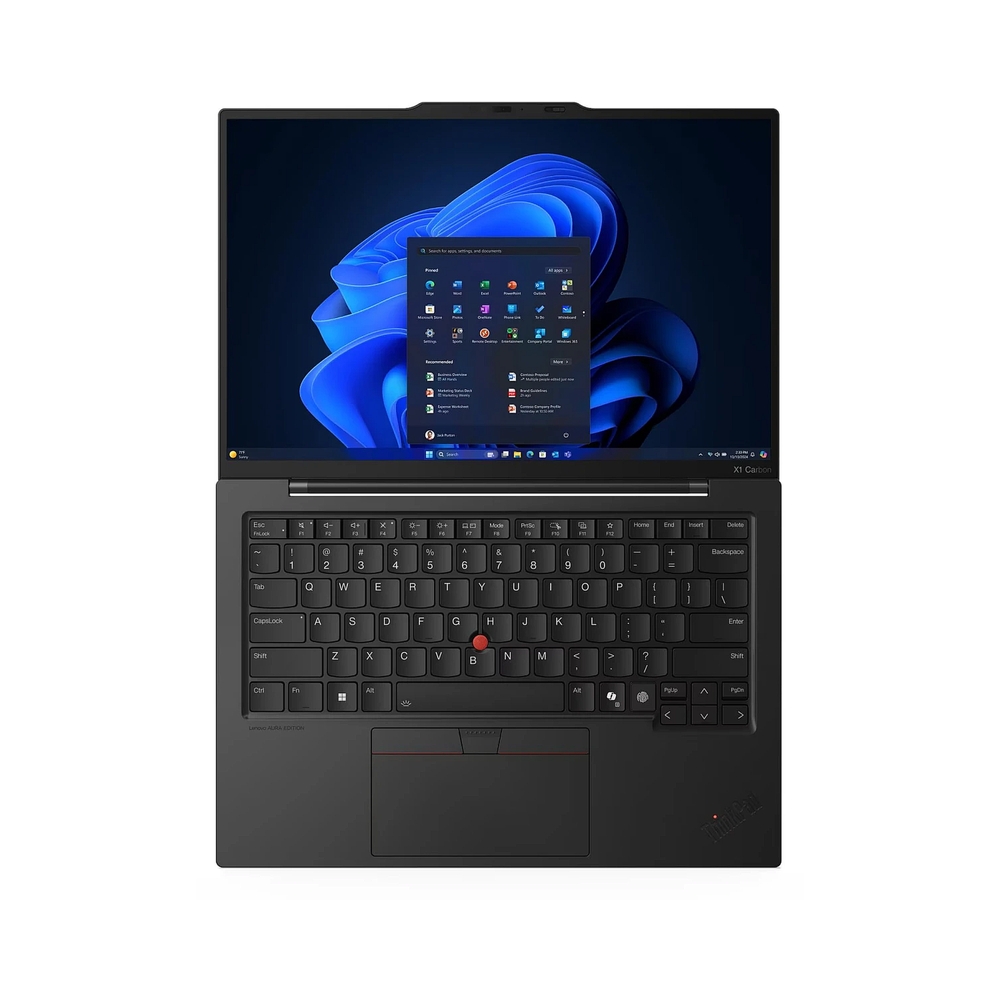 Ноутбук ThinkPad X1 Carbon Gen 13 Aura Edition 14" 2.8K (2880x1800) OLED 500N, Ultra 7 258V, 32GB Soldered LPDDR5x-8533, 1TB SSD M.2, Arc 140V, WiFi7, BT, TPM2, FPR, FHD+IR Cam, 57Wh, 65W USB-C, Win 11 Pro, 1 — KSKSHOP.RU