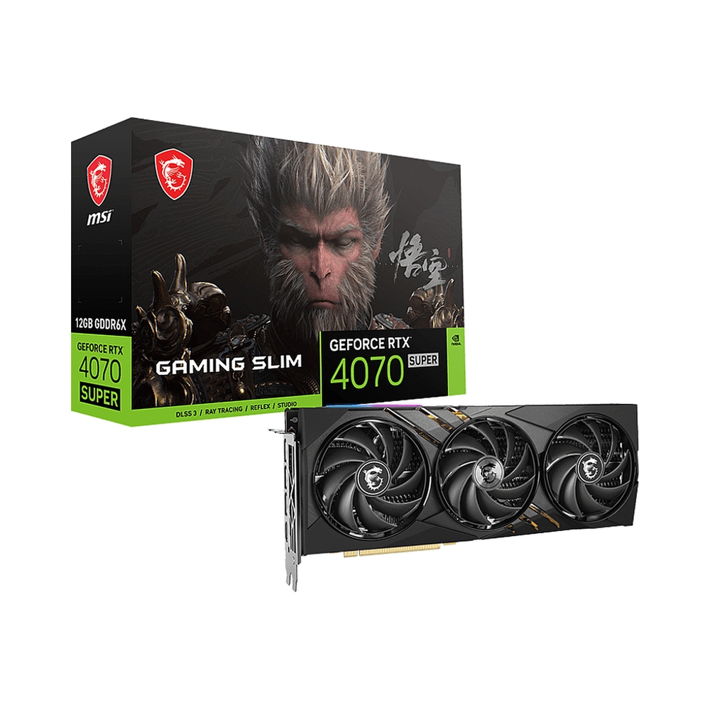 Видеокарта MSI GeForce RTX 4070 SUPER GAMING SLIM WUKONG EDITION — KSKSHOP.RU