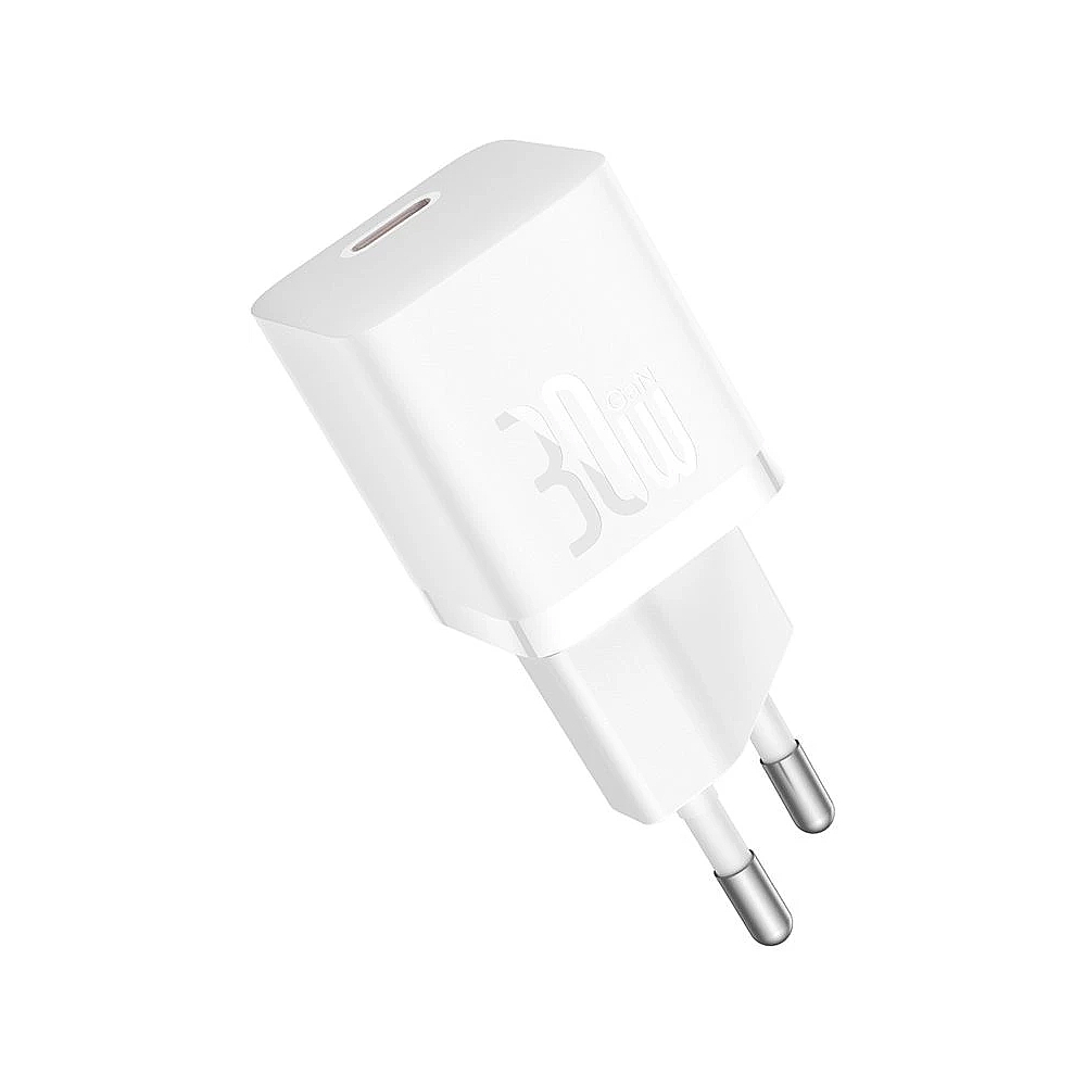 Зарядное устройство Baseus GaN5 Fast Charger (mini) 1C 30W белый — KSKSHOP.RU