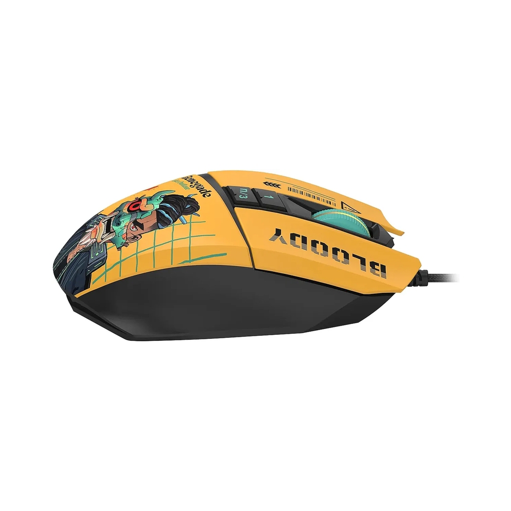 Мышь проводная A4Tech Bloody W63 Max Renegade, желтый — KSKSHOP.RU