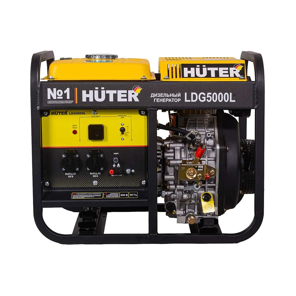 Электрогенератор дизельный Huter LDG 5000L, 3.3 кВт, 82 дБ, 68.7 кг — KSKSHOP.RU