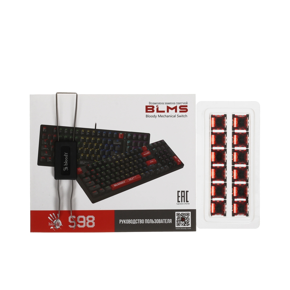 Клавиатура механическая A4Tech Bloody S98 RED — KSKSHOP.RU